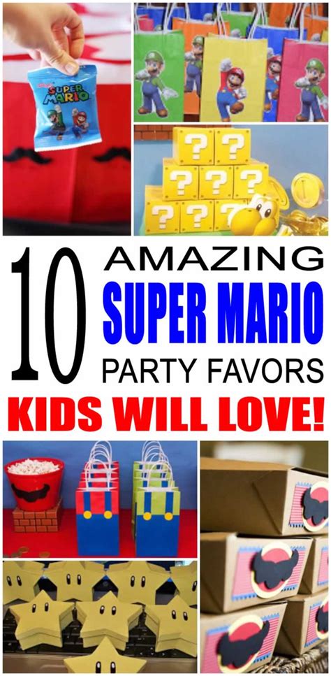 Super Mario Party Favor Ideas