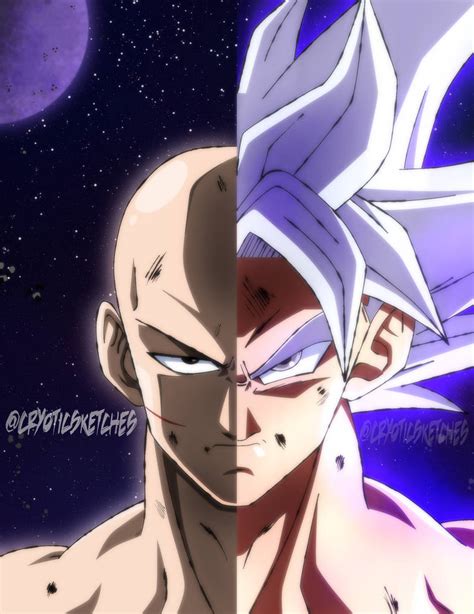 Saitama VS Goku by sketchyeddie123 on DeviantArt