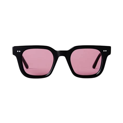 Chimi Eyewear - Model 04 Lab Black Red Sunglasses 45mm | Baltzar