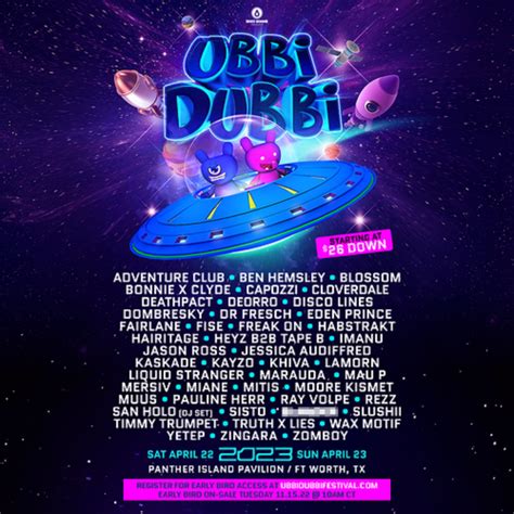 Ubbi Dubbi 2023 Reveals lineup | Grateful Web