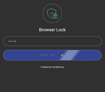 Browser Lock extension - Opera add-ons