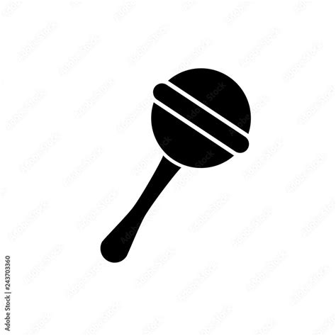 Baby Rattle Clipart Black And White