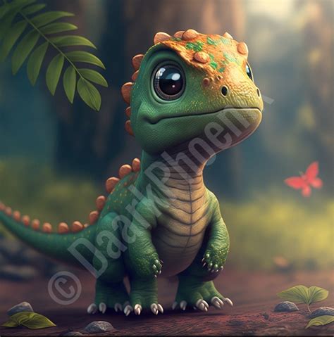 Cute Baby Dinosaur 1 - Etsy