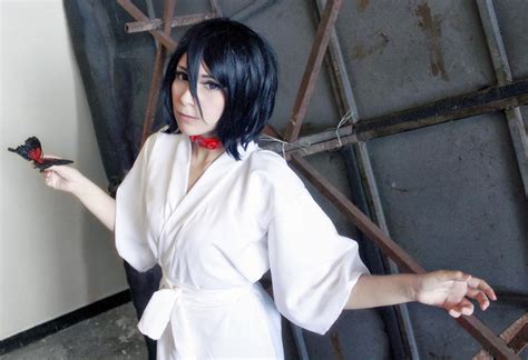 Bleach Cosplay Costumes: Pretty Bleach Rukia Kuchiki Prisoner Cosplay