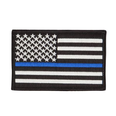 Patch - Thin Line American Flag Embroidered Patch | Free Shipping ...