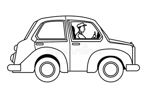Driving Clipart Black And White