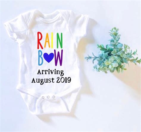 Rainbow Baby Onesie® Rainbow Baby Reveal Rainbow Baby - Etsy