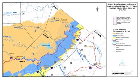 Edwards Aquifer Recharge Zone Map - Maps For You