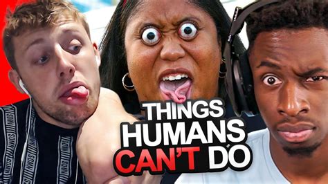 SIDEMEN REACT TO 15 THINGS MOST HUMANS CANT DO - YouTube