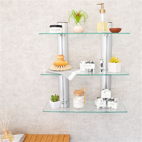 Bathroom Glass Wall Shelf Unit – Semis Online