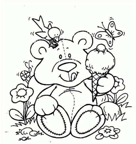 20+ Free Printable Teddy Bear Coloring Pages - EverFreeColoring.com