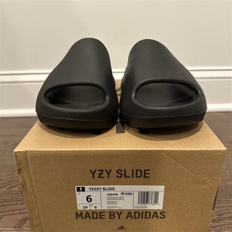 YEEZY SLIDE ONYX SIZES 38 AND 39 (7 AND 8... - Depop