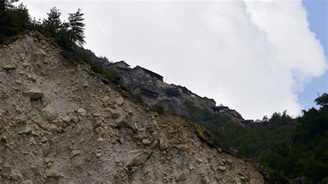 The first glimpse of Dronagiri Village from the landslide zone. One ...