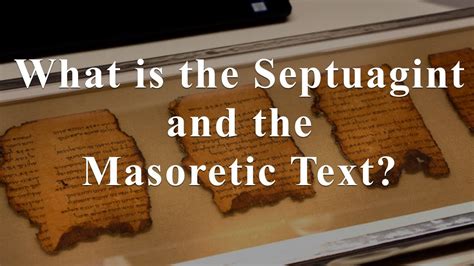 What is the Septuagint and the Masoretic Text? | TorahResource - YouTube