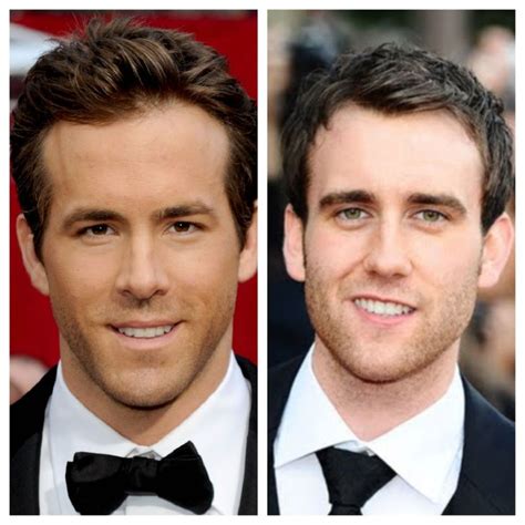 Ryan Reynolds and Matthew Lewis. They could easily pass as brothers! | All things Harry Potter ...