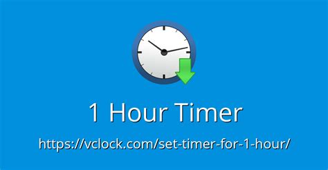 1 Hour Timer - Online Timer - Countdown