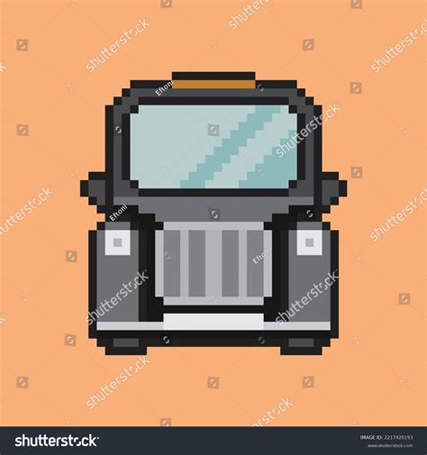 Pixel Art Retro Car Front View Stock Vector (Royalty Free) 2217420193 ...