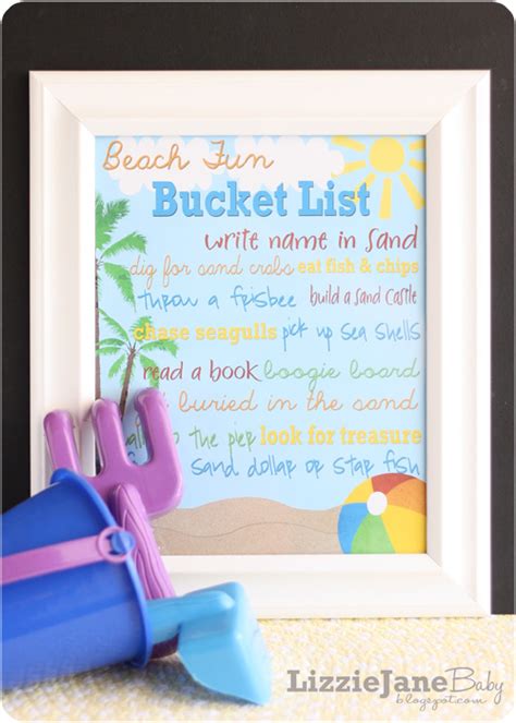 Beach Fun Bucket List - Liz on Call