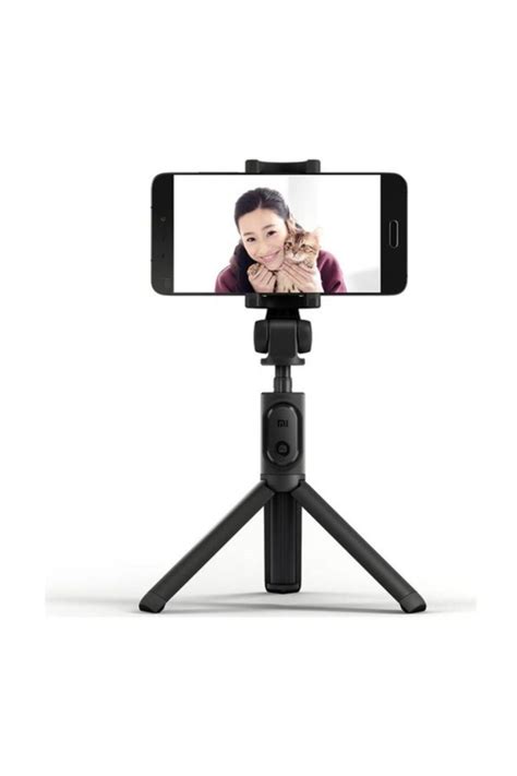 Bluetooth Kumandalı Orjinal Selfie Çubuğu - Monopod - Tripod Siyah