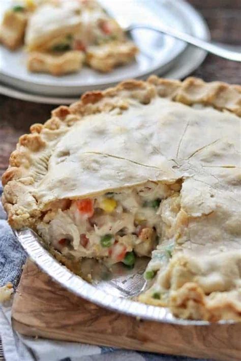 Easy Chicken Pot Pie Recipe | Chicken Pot Pie With Pie Crusts