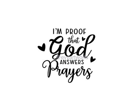 I'm Proof That God Answers Prayers SVG, Jpeg, Png, Pdf, Print and Cut ...