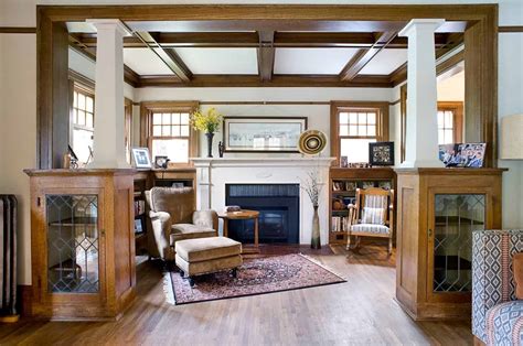 70 Craftsman-Style Living Room Ideas (Photos)