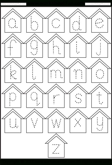 Printable Alphabet Trace Sheets