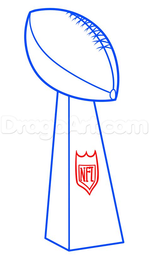 Super Bowl Drawing Lesson: How to Draw a Football on Vince Lombardi Trophy