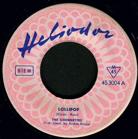 The Chordettes – Lollipop (1958, Vinyl) - Discogs