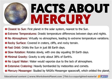 Facts about Mercury