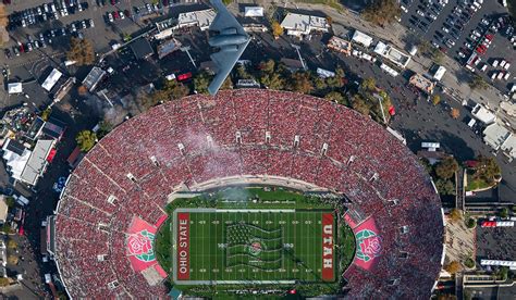 A B-2 Stealth Bomber Flies over the 108th Rose Bowl Game | West Coast Aerial Photography, Inc