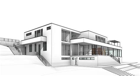 REVIT TRAINING / VILLA TUGENDHAT on Behance | House design drawing, Modern house design, Modern ...