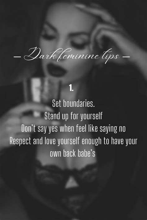 DARK FEMININE TIPS 1. | Feminine quotes, Divine feminine spirituality ...