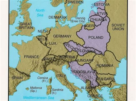 Map Of Europe after Treaty Of Versailles This is A Picture Of A Map Of ...