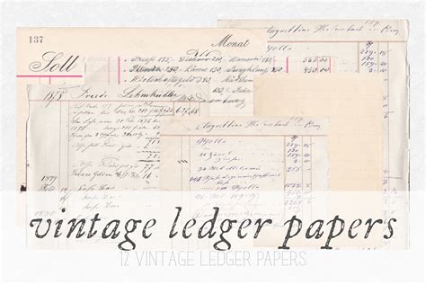 Vintage Ledger Papers ⋆ aerialovely