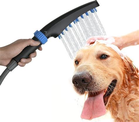 Rainovo Pet Shower Head 4 Modes Dog Shower Sprayer Dog Washing Shower ...