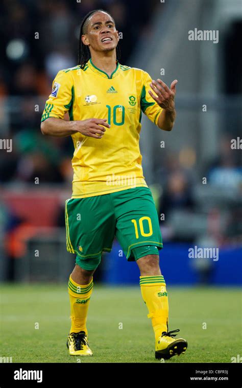 Steven Pienaar of South Africa in action during the opening match of the FIFA World Cup against ...