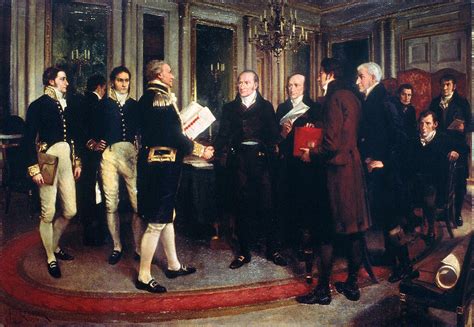 Treaty Of Ghent, 1814 Painting by Forestier - Pixels