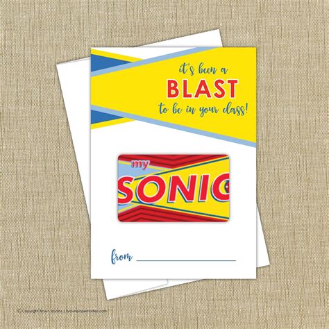 Sonic Gift Card Printable - Printable Word Searches