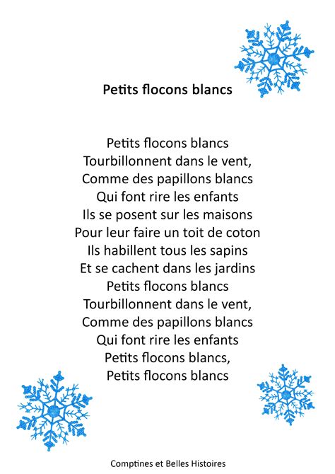 Comptine d'hiver | Comptines, Comptine hiver, Chanson d hiver