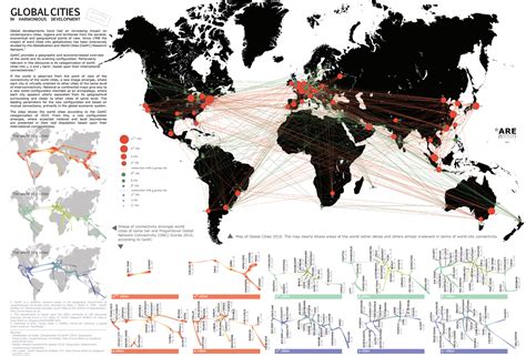 Map of the Global Cities index - Vivid Maps