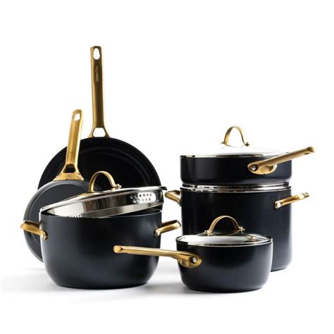 Greenpan Padova Reserve 10 Piece Cookware Set, Black - Walmart.com - Walmart.com