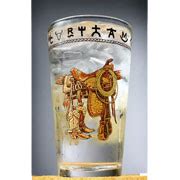 Western Water & Iced Tea Glasses Boots and Saddle 20 oz 4 pieces | Buy Western Water & Iced Tea ...