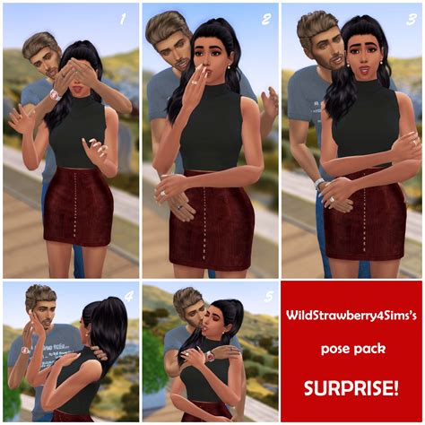 THE SIMS 4 SURPRISE POSE PACK! | WildStrawberry4Sims on Patreon | Sims 4 couple poses, Sims 4, Poses