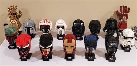 The helmet collection. We need more. 🙂 : r/lego