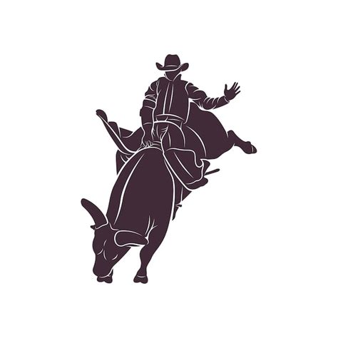 Premium Vector | Bull rider design vector illustration creative bull ...