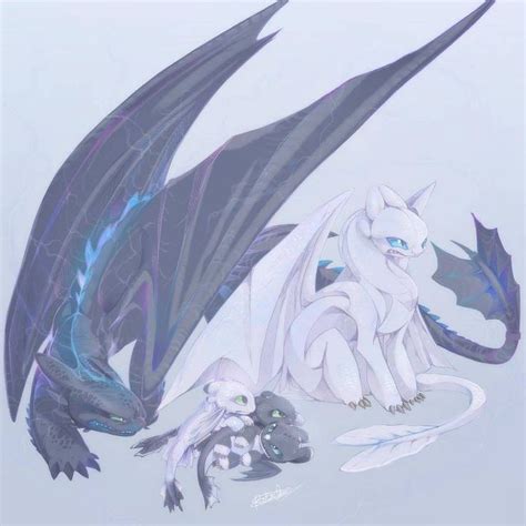 Toothless And Light Fury Drawings