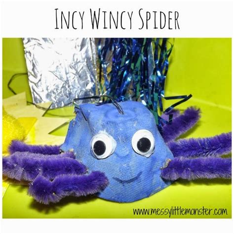 Incy Wincy Spider Craft - Messy Little Monster