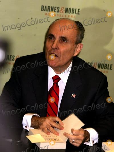 Photos and Pictures - Rudy Giuliani Signs Copies of "Leadership" at Barnes and Noble Rockefeller ...