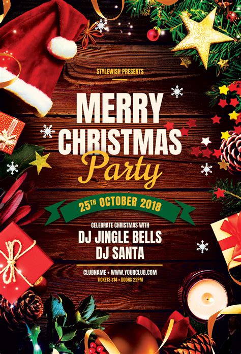 Merry Christmas Party Flyer :: Behance